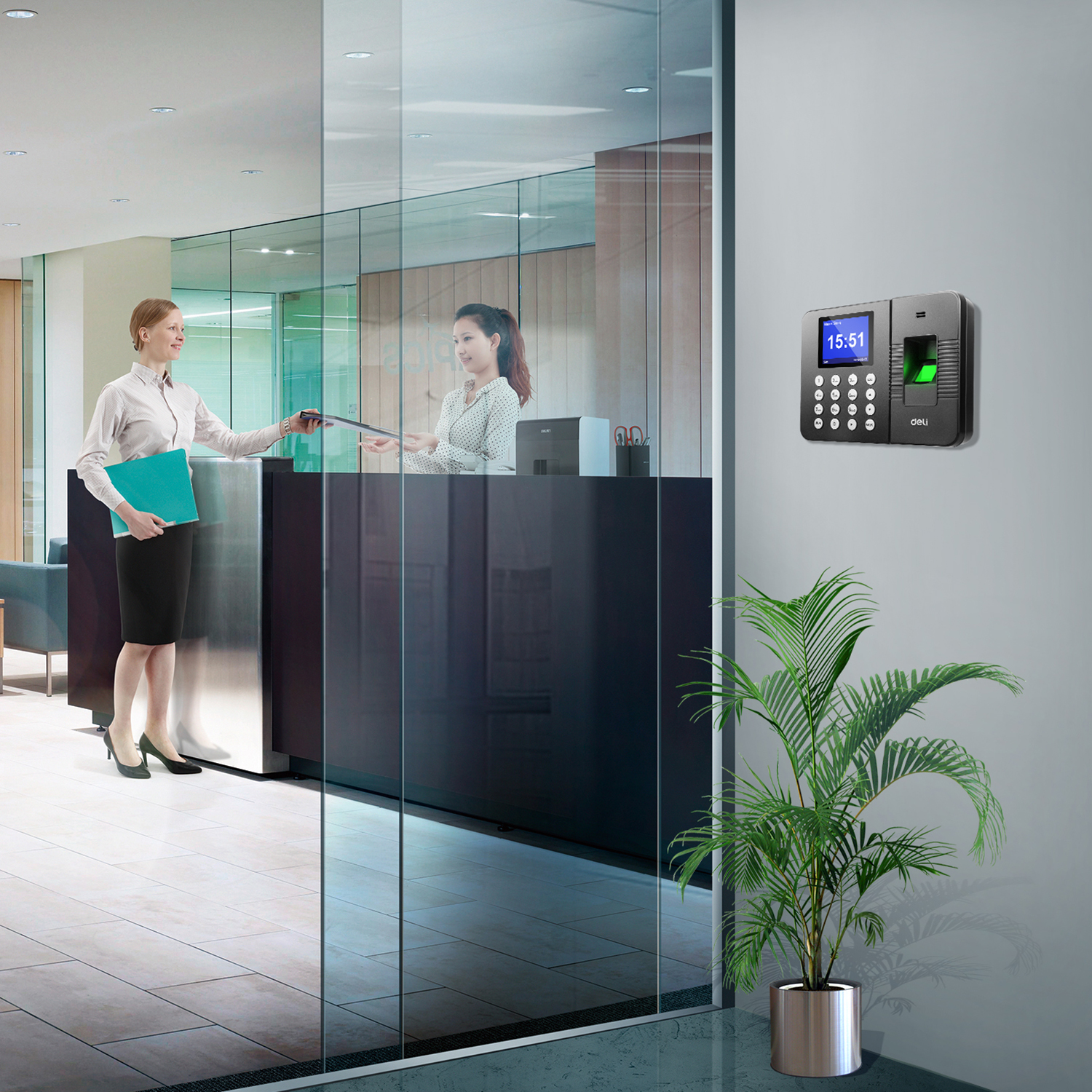 Deli-E3960 Fingerprint Attendance Machine
